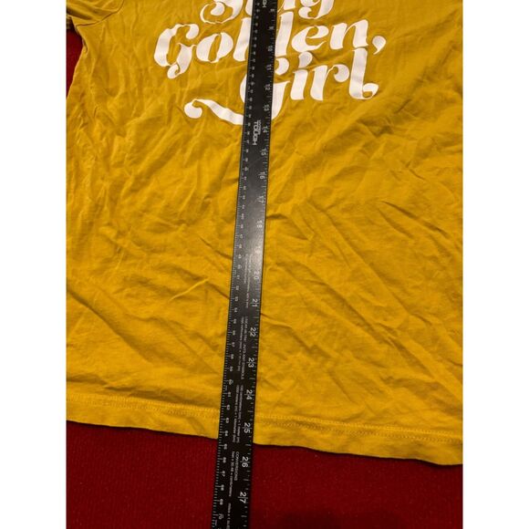 "Stay Golden Girl" Mustard Graphic Tee‎ - Unisex - Cotton Blend - - Picture 3 of 5